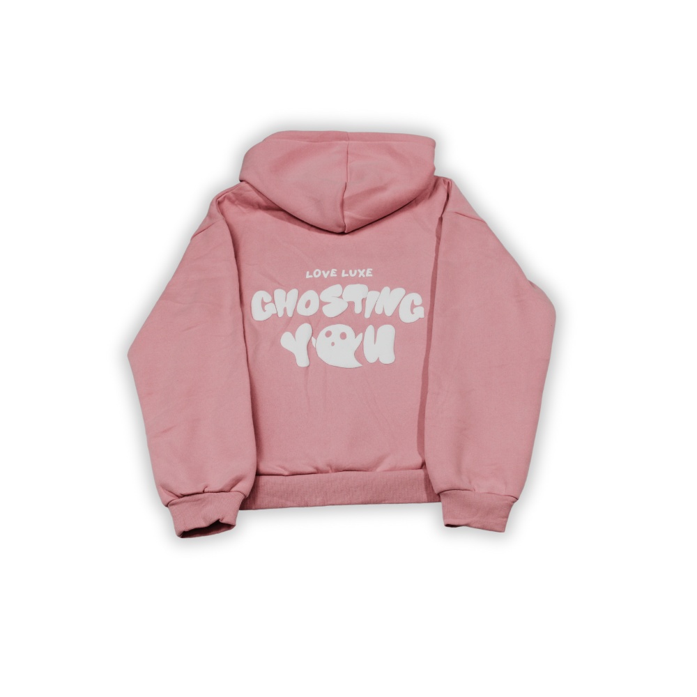 Ghosting You Oversized Hoodie Pink