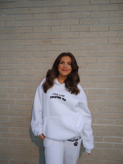 Ghosting You Oversized Hoodie Marshmallow White