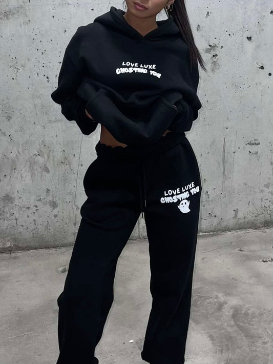 Ghosting You Sweatpants Jet Black