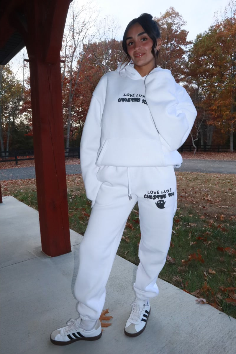 Ghosting You Oversized Hoodie Marshmallow White