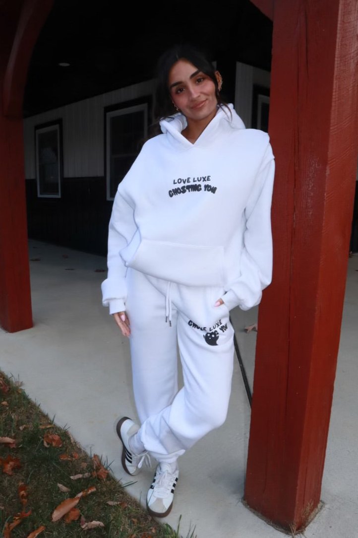 Ghosting You Oversized Hoodie Marshmallow White