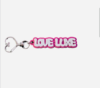 Love Luxe Rubberized Keychain (Wild Cherry)