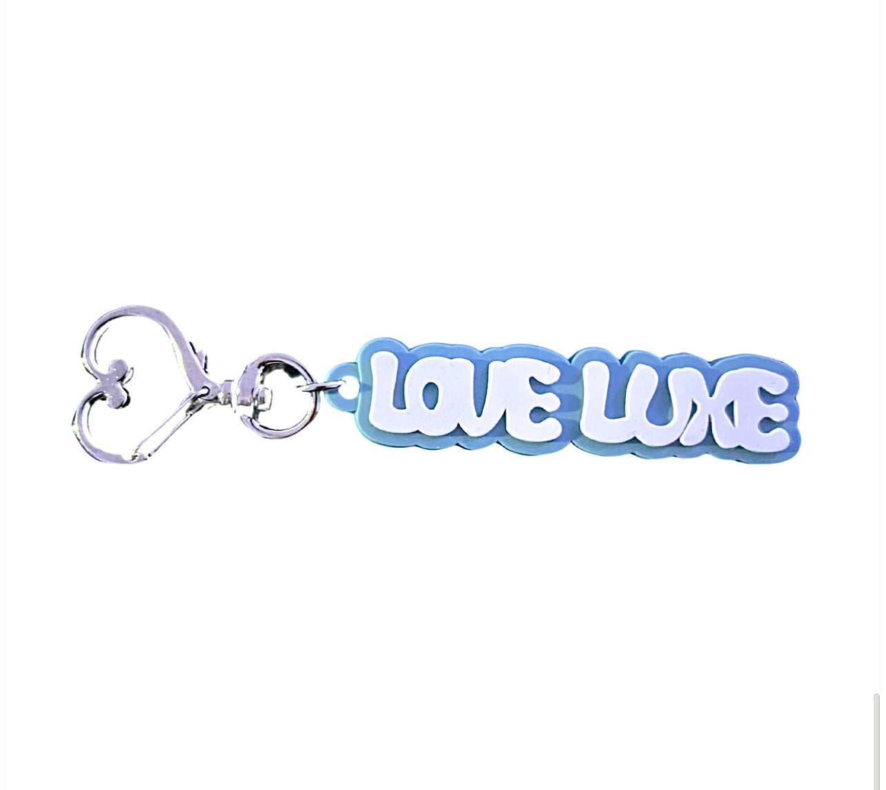 Love Luxe Rubberized Keychain (Glacier Blue)