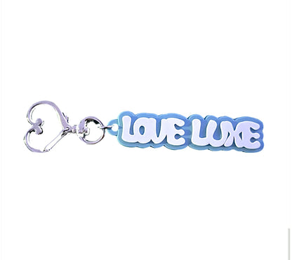 Love Luxe Rubberized Keychain (Glacier Blue)