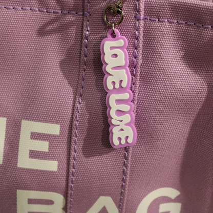 Love Luxe Rubberized Keychain (Lavender)