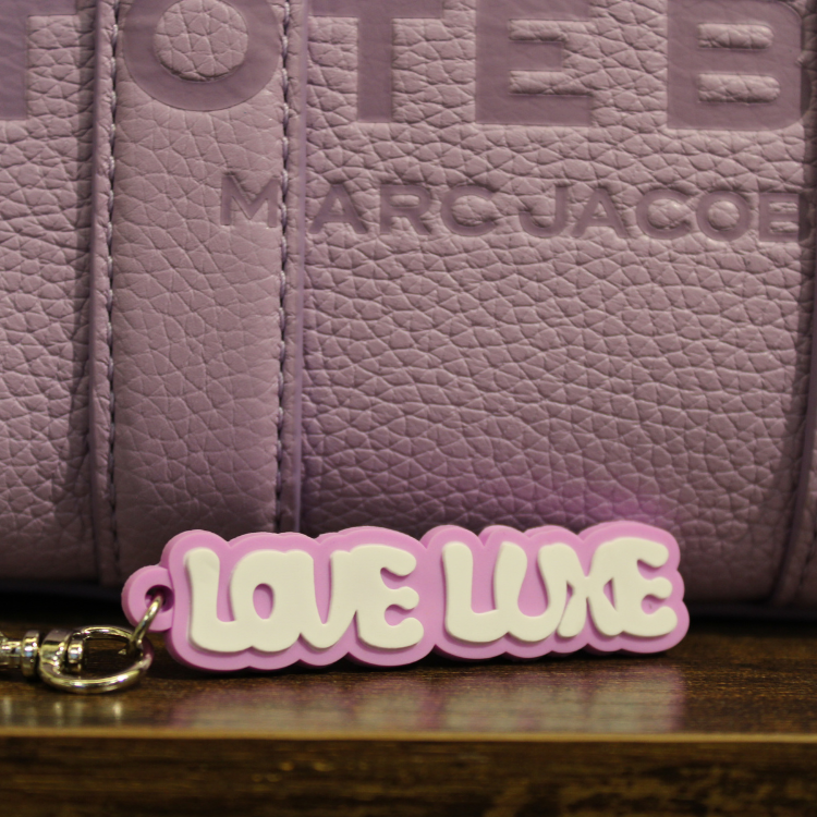 Love Luxe Rubberized Keychain (Lavender)